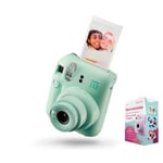 Kit Meilleurs souvenirs Appareil photo instantané FUJIFILM Instax Mini 12 vert menthe, photos lumineuses avec exposition