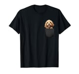 Funny Cockapoo Puppy Dog In Pocket Cute Pet Lover T-Shirt