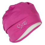 Fashy Bonnet de Bain en Tissu Rose avec Strass pour Femme