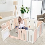 14+2 Panel Baby Playpen Kids Fence Safety Yard Activity Center DIY Shape Gift