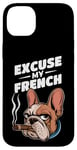 Coque pour iPhone 14 Plus Bulldog français Excuse My Frenchie Vintage Bulldog Lover