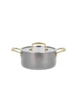 Pillivuyt Gourmet Durance Saucepan with Lid Dia 20 cm 2.9 litres Steel