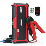 GOOLOO Booster Batterie Voiture 3000A GP3000 12V (9,0L Essences/7,0 L Diesel) Jump Starter avec Pinces Sécurité Intelligentes Supersafe+Lampe LED+Sorties ChargeRapide 3.0