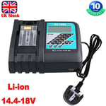 For Makita DC18RF Digital Display 14.4V-18V Li-Ion Battery Rapid Fast Charger UK