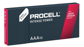 Duracell PROCELL Alkaline Intense AAA - LR03 1,5V 10-pakning