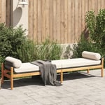 Vidaxl Banc De Jardin Avec Coussin Noir Résine Tressée Acacia