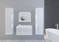 Ensemble meuble de salle de bain et vasque DREAM II 80 CM blanc