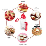 Electric Batter Dispenser Transparent Electric Pancake Batter Mixer For Baking