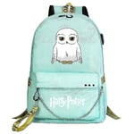 Harry Potter Ryggsäck för tonåringar - Trendig skolväska för pojkar och flickor - Cartoon Design med stor kapacitet för resor - Elevers casual Mochilas