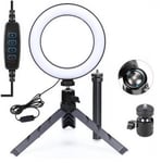 Ring Light Lampa (25cm) Justerbar 35cm-50cm