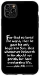 iPhone 11 Pro Max John 3:16 Whole Verse King James Bible For God So Loved KJV Case