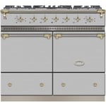 Lacanche LG1052CTSSA 100cm Classic Cluny Stainless Steel & Brass Dual Fuel Range Cooker