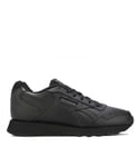 Reebok Womenss Classics Glide Trainers in Black Leather (archived) - Size UK 3.5