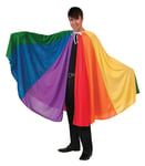 Adult Rainbow Cape Long Cloak Joesph Technicolour Dream Coat Fancy Dress Pride
