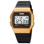 SKMEI 2042 Outdoors Digital Sport Watch Herr Militär Vattentät Kalender Datum Vecka Herr Armbandsur Elektronisk Klocka 1381 reloj golden