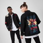 Stranger Things The Demogorgon Fan Club Denim Jacket - Black - L - Black