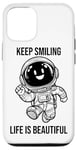 Coque pour iPhone 12/12 Pro Continuez à sourire parce que la vie est une belle chose