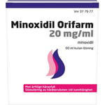 Minoxidil Orifarm kutan lösning 20 mg/ml Minska håravfall 20 mg