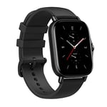 Amazfit GTS 2 Montre Connectée Femme Homme Smartwatch, GPS & GLONASS, SpO2, 3 Go Mémoire Musicale 5 ATM Etanche Montre Sport pour Android/iphone Affichage du temps(Noir)