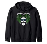 This Boy Loves Pandas Cute Panda Bear Valentines Day Zip Hoodie