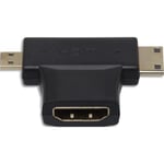 APM Adaptateur HDMI / mini micro, femelle mâle mâle, noir