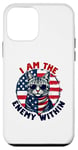 Coque pour iPhone 12 mini I Am The Enemy Within Harris Trump Funny US Election 2024