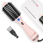 One-Step Hair Dryer Brush, PARWIN PRO BEAUTY Blow Dry Hair Brush, 4 in 1 Hot Brushes for Hair Styling, Drying, Volumizing, Straighten, Negative Ion Care Hot Air Brush, 1000W, Pink