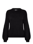 Vila Vijamina O-Neck L/S Knit Top - Noos Svart