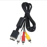 1.8M RCA to AV Audio Video Cable TV Scart Lead for Sony PlayStation PS1 PS2 PS3