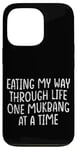 Coque pour iPhone 13 Pro Eating My Way Through Life One Mukbang At A Time --