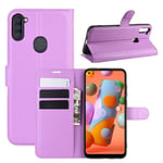 Samsung Galaxy A11 Pu Wallet Case [Purple]