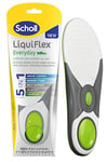 Scholl LiquiFlex Everyday Insoles for Women, 5-in-1 Supportive Insoles with Memory Foam, Arch Support, GelActiv, and Odour Control - Trim to Fit Your Walking Boot/Shoe - UK Size S (3.5-7.5), 1 Pair