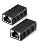 Coupleur pour RJ45 (2 packs), Connecteur de câble Ethernet, Connecteur de paires de câbles réseau, Coupleur Ethernet, Adaptateur LAN pour câbles Ethernet, Câbles réseau, Cordons de brassage -.[G756]