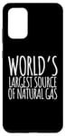 Coque pour Galaxy S20+ Dire drôle la plus grande source de gaz naturel au monde pour femmes et hommes