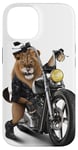 Coque pour iPhone 14 Lion Riding Classic Chopper Moto