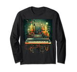 Analogue synthesiser keyboard music modular life Long Sleeve T-Shirt