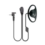 Motorola Tetra MTH800 Radio D Shape soft ear hook Earpiece with  PTT Microphone