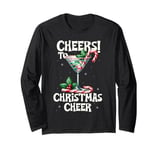 Peppermint Martini Christmas Cheer Cocktail Drink Mixology Long Sleeve T-Shirt