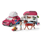 SCHLEICH Horse Club Horse Adventures with Car and Trailer Toy Playset - 42535