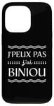 Coque pour iPhone 13 Pro Bretagne Je peux pas j'ai Biniou Idée cadeau Humour Breton