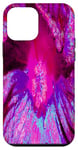 iPhone 12 mini Psychedelic Purple and Magenta Hibiscus Flower Case