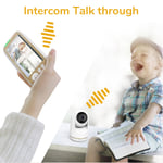 5in Baby Monitor With Camera And Audio Remote PTZ Night 2 Way Talk