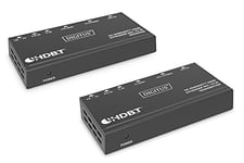 DIGITUS DS-55520 Extender HDMI (HDBaseT) - UHD 4K/30 Hz - 40 m via câble LAN (HDBaseT 70 m) - Kit : émetteur & récepteur - IR infrarouge, RS232 - HDCP 2.2/1.4 & HDBaseT 1.0