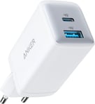 Chargeur USB C, Bloc d'alimentation Compact 65 W 2 Ports, Convient pour MacBook Pro/Air, iPad Pro, Galaxy S22+/S21, XPS 13, Note 20/10+, iPhone 15/Pro, Pixel, etc