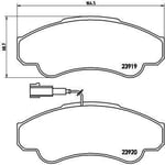 Bromsbelägg Brembo - Fiat - Ducato. Peugeot - Boxer. Citroen - Jumper