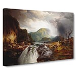 The Wilds Of Lake Superior By Thomas Moran Canvas Print for Living Room Bedroom Home Office Décor, Wall Art Picture Ready to Hang, 30 x 20 Inch (76 x 50 cm)