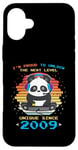 Coque pour iPhone 16 Plus Né en 2009 Birthday Panda Gaming Unlock The Next Level