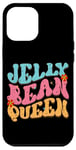 Coque pour iPhone 12 Pro Max Jelly Bean Queen Groovy Lettrage Vibes