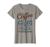 VIOLETA Personalized Cute Coffee Girls VIOLETA Name T-Shirt