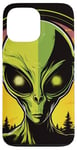 Coque pour iPhone 13 Pro Max Tête d'extraterrestre verte mignonne visage OVNI || Alien